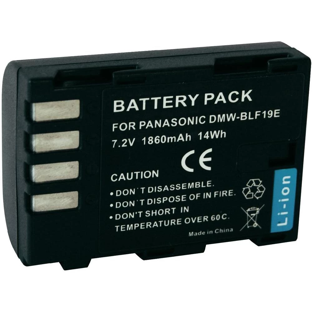 Baterija za kameru Conrad energy 7.2 V 1500 mAh zamjenjuje originalnu bateriju DMW-BLF19 slika