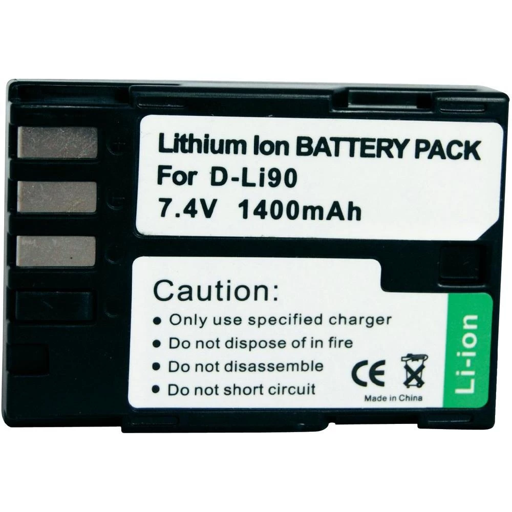 Baterija za kameru Conrad energy 7.4 V 1300 mAh zamjenjuje originalnu bateriju D-Li90 slika