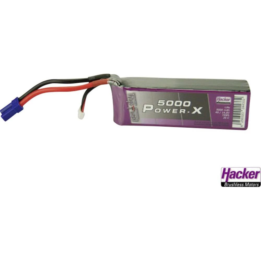 Baterijski paket za modele (LiPo) 14.8 V 5000 mAh 35 C Hacker EC5 slika