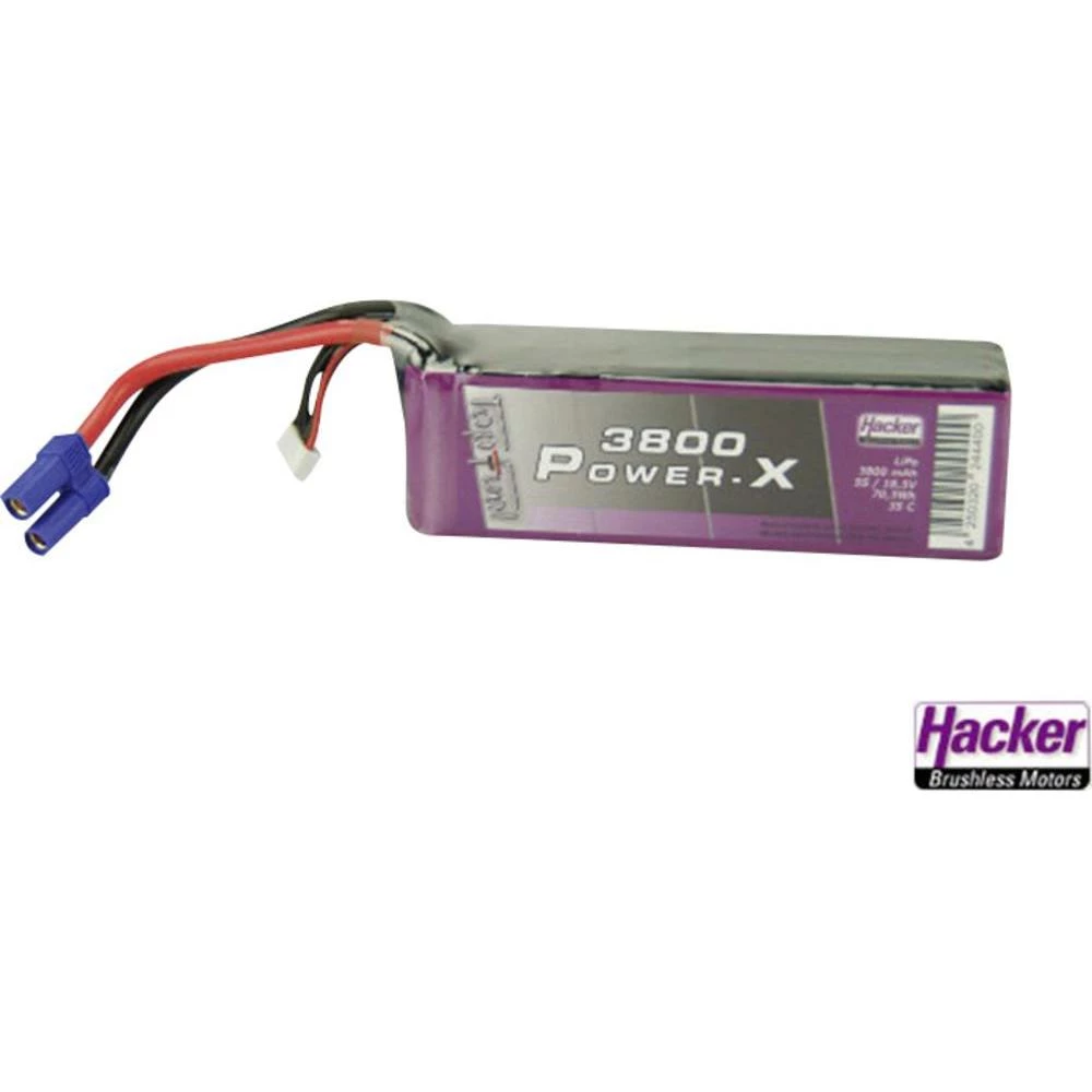 Baterijski paket za modele (LiPo) 18.5 V 3800 mAh 35 C Hacker EC5 slika