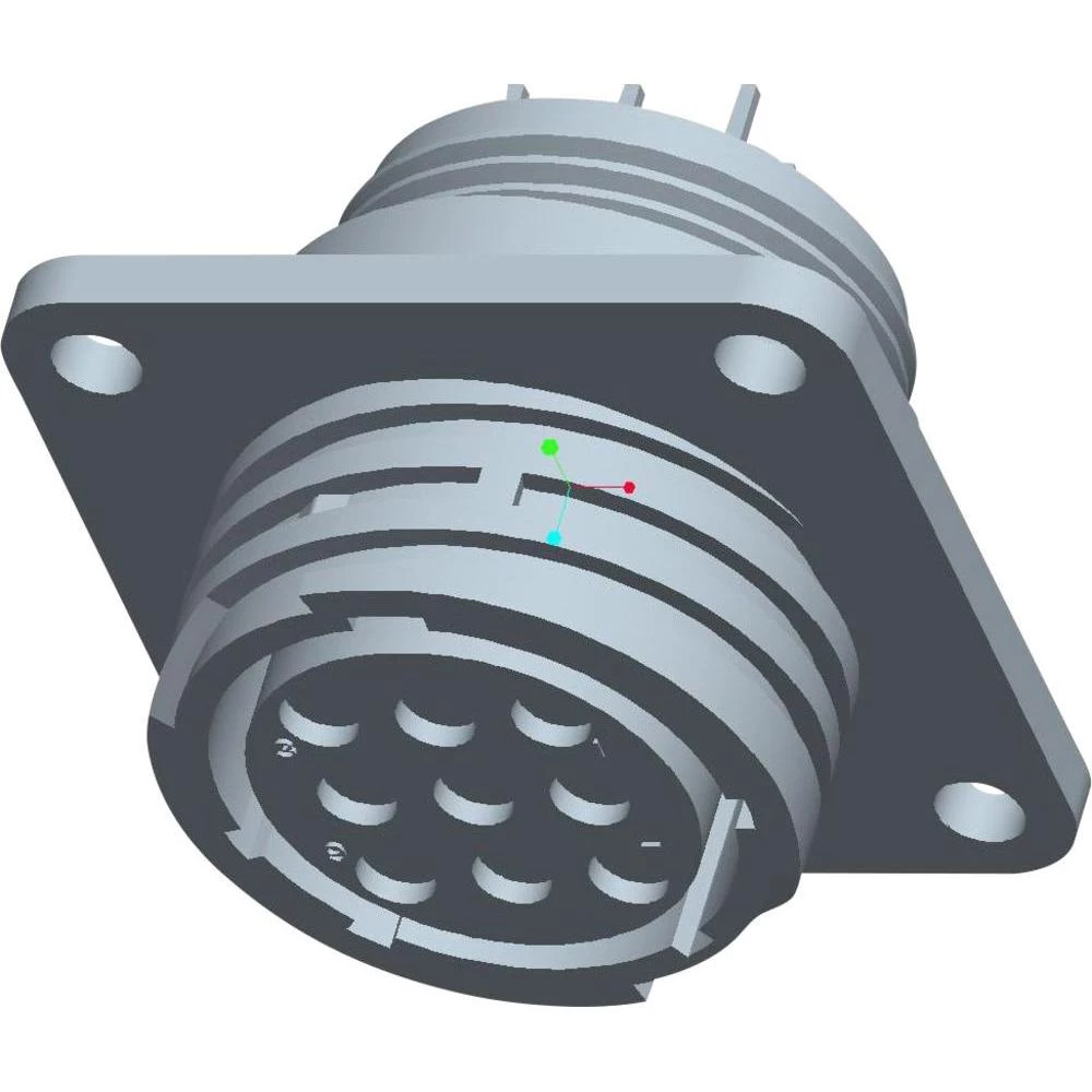 CPC kućište utičnice sa kvadratnom prirubnicom 1-213826-1 TE Connectivity 1 kom. slika