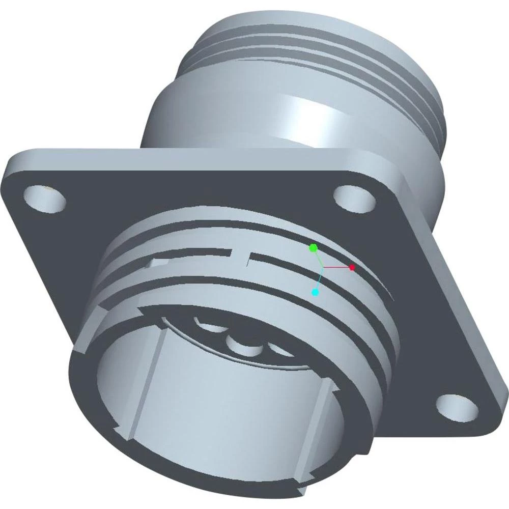 CPC kućište utičnice sa kvadratnom prirubnicom br. polova: 16 213862-1 TE Connectivity 1 kom. slika