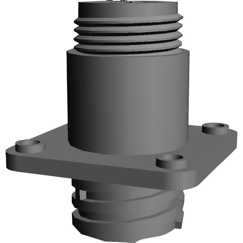 CPC kućište utičnice sa kvadratnom prirubnicom br. polova: 4 208130-1 TE Connectivity 1 kom. slika