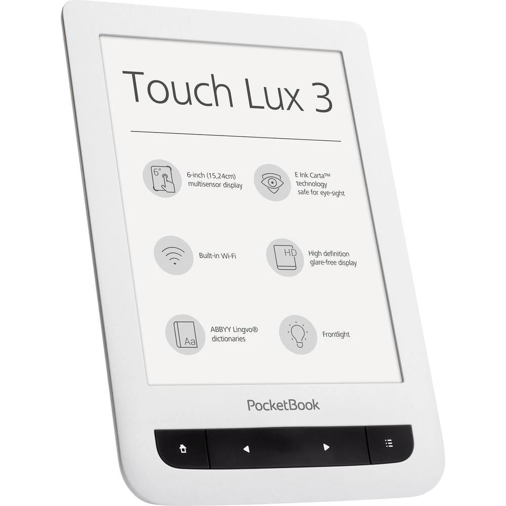 eBook-čitač 15.2 cm (6 cola) PocketBook Touch Lux 3 bijele boje slika