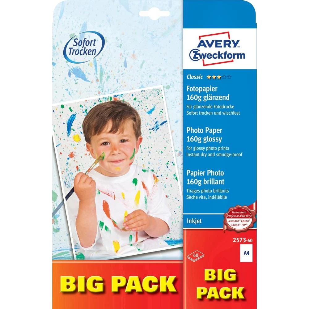 Foto papir 2573-60 Avery-Zweckform Classic Photo Paper Inkjet DIN A4 160 g/m, 50 listova, sjajni slika