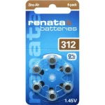 Gumbasta baterija ZA 312 cink-zračna Renata PR41 baterija za slušni uređaj 165 mAh 1.4 V 6 kom.