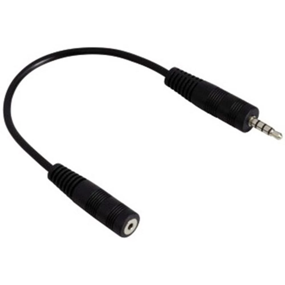 Jack audio adapter [1x jack utikač 3.5 mm - 1x jack utikač ženski 2.5 mm] Hama crna slika