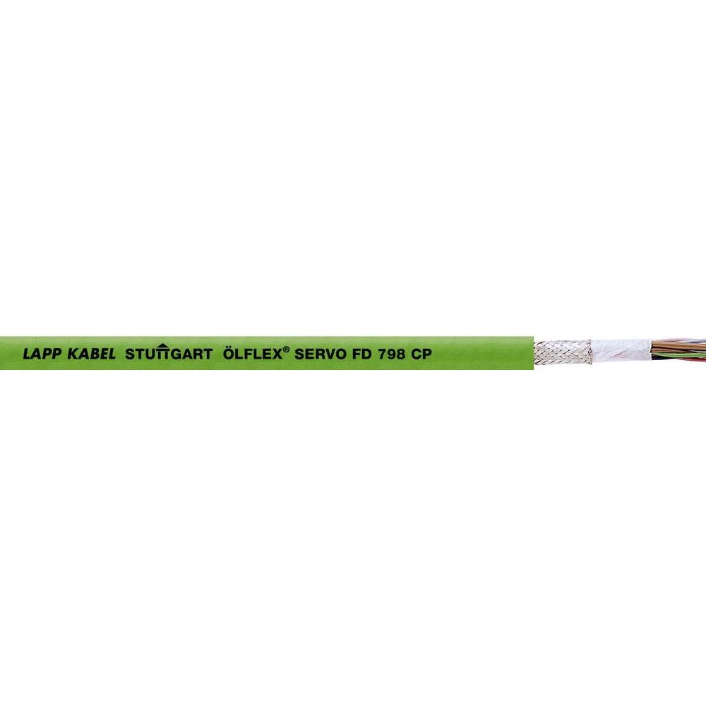 Kabel davača ÖLFLEX SERVO FD 798 CP 2 x 2 x 0.25 mm + 2 x 0.5 mm zelene boje LappKabel 0036929 500 m slika