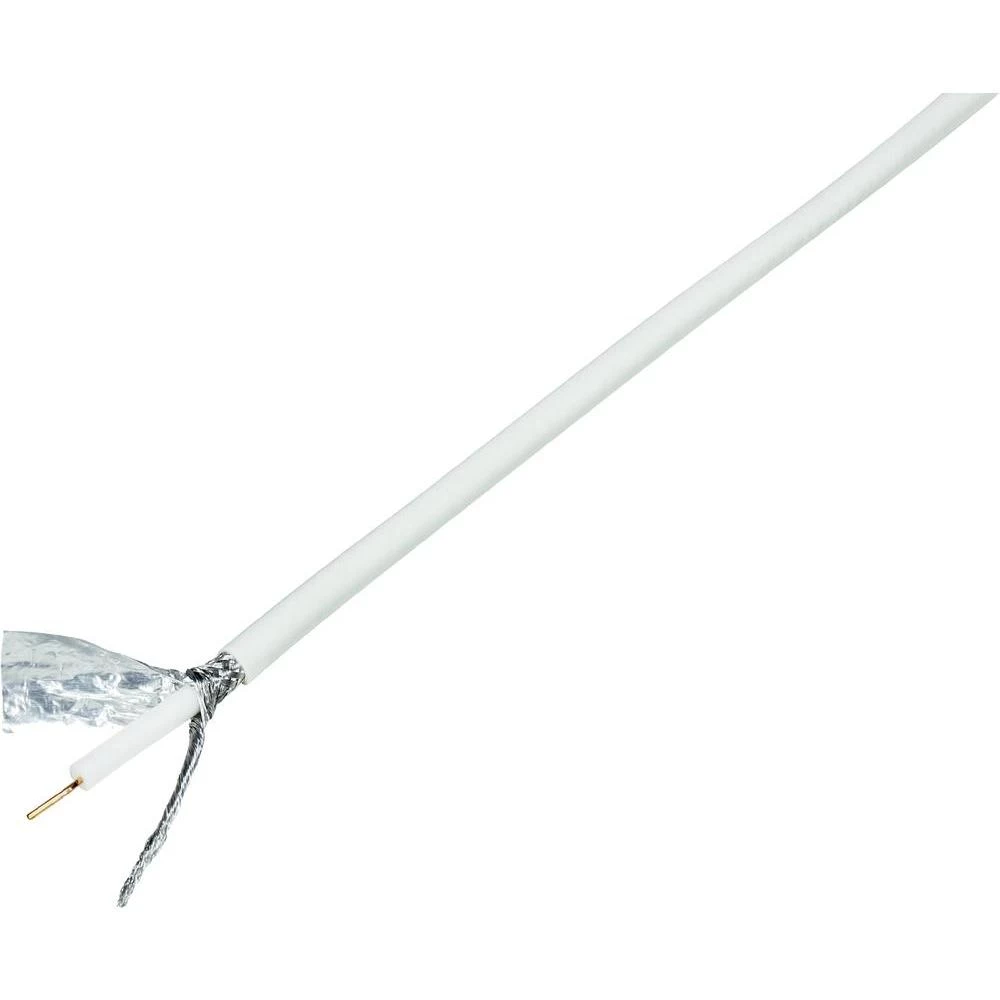 Koaksijalni kabel RG6 /U H21204C36 Conrad 75 oma 120 dB bijela, 50 m slika