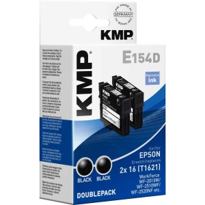 Kompatibilna patrona za pisače, 2-dijelno pakovanje KMP E154D zamjenjuje Epson T1621 crna slika