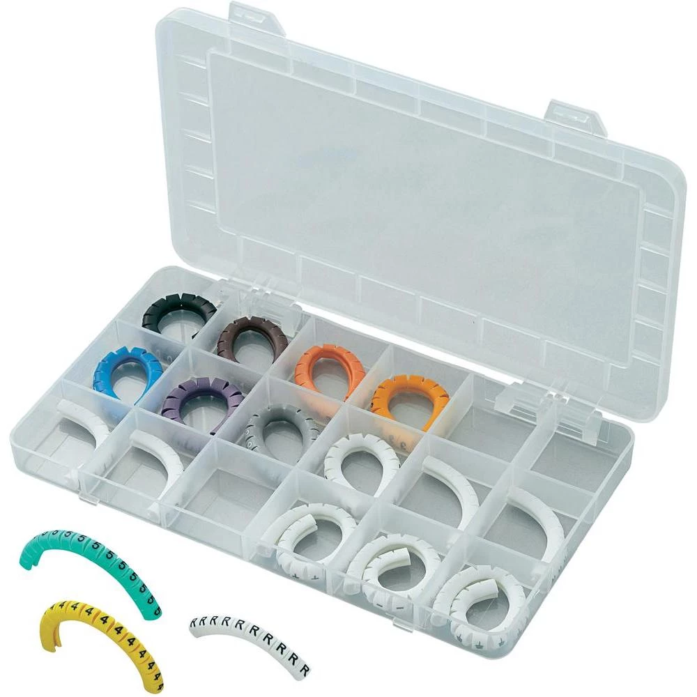 Kutija sa oznakama za kablove Con Grip ECMKS-1 Conrad broj oznaka: 250, sadržaj: 1 set slika