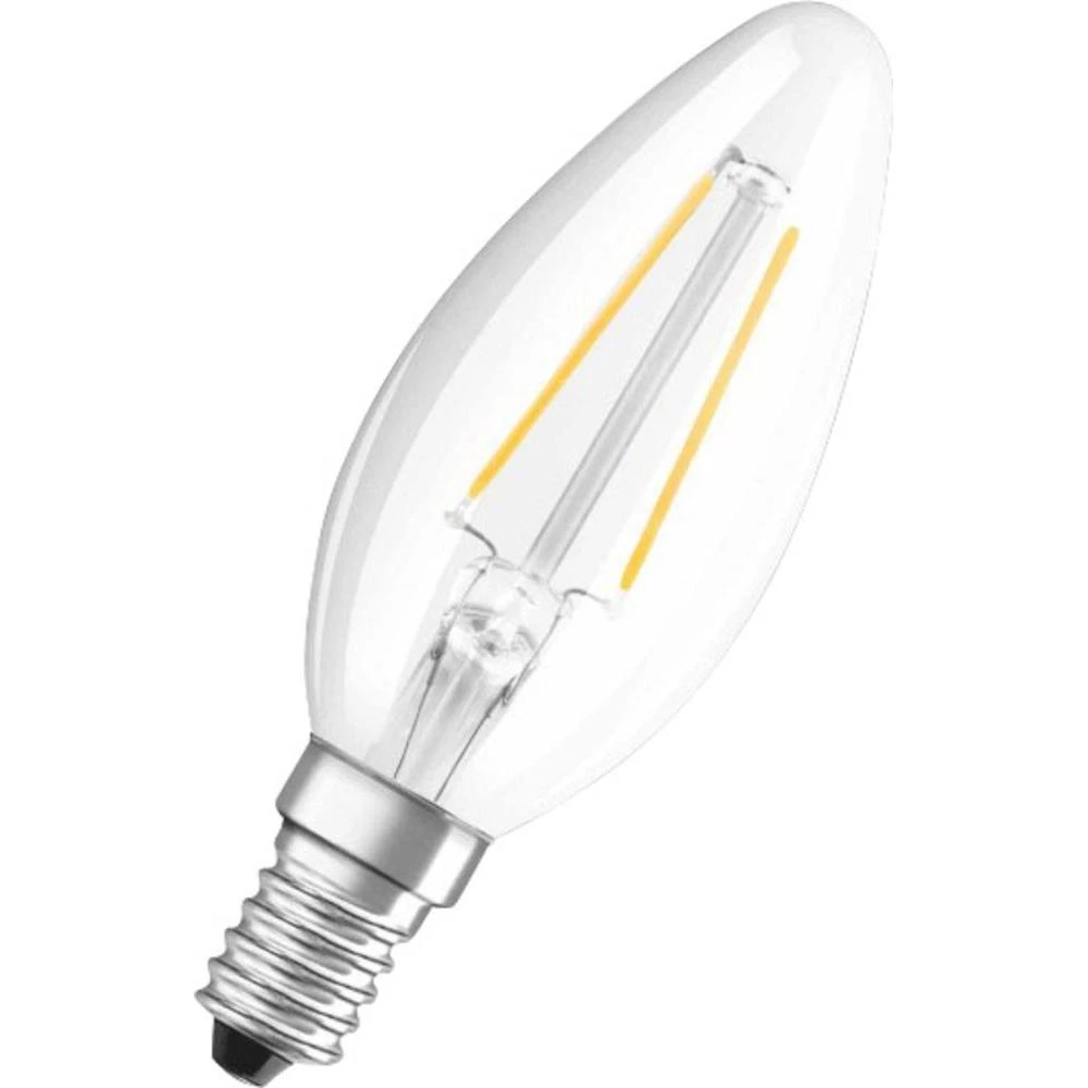 LED žarulja (jednobojna) 99 mm OSRAM 230 V E14 2 W = 25 W toplo-bijela KEU: A++ oblik svijeće, sadržaj: 1 kom. slika