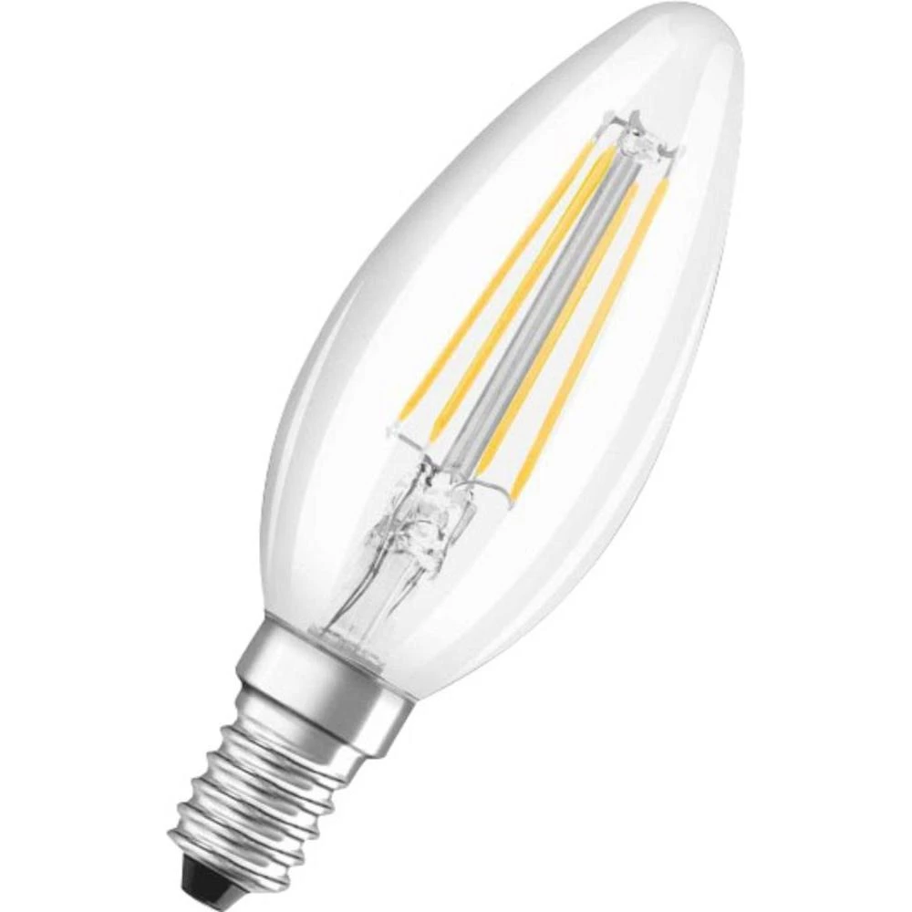 LED žarulja (jednobojna) 99 mm OSRAM 230 V E14 4 W = 37 W toplo-bijela KEU: A++ oblik svijeće, sadržaj: 1 kom. slika