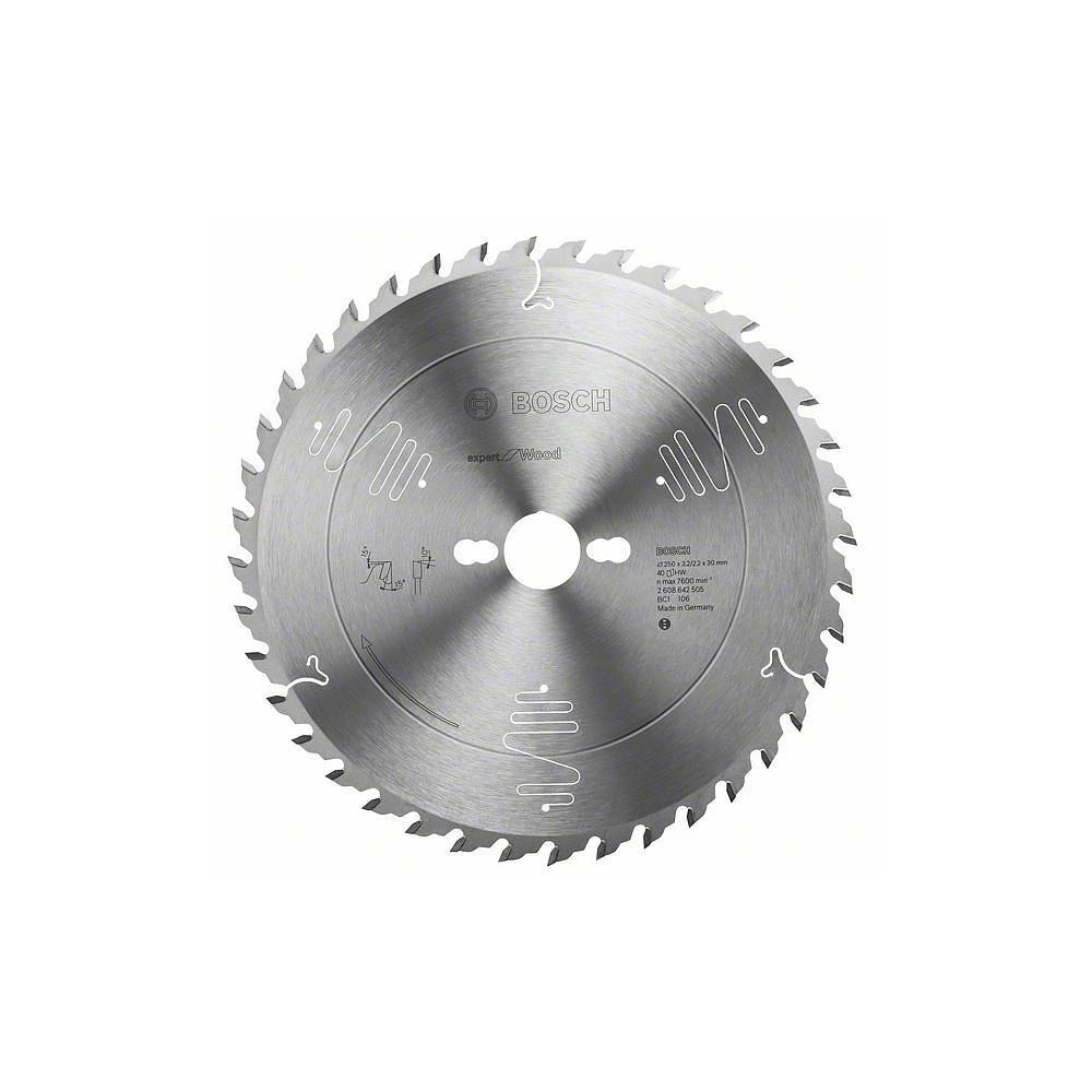 List kružne pile Expert for Wood, 250 x 30 x 3,2 mm, 80 Bosch 2608642507 promjer: 250 x 30 mm debljina: 3.2 mm slika