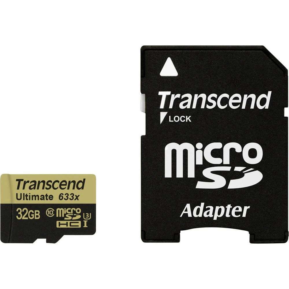 microSDHC-kartica 32 GB Transcend Ultimate (633x) Class 10, UHS-I, UHS-Class 3 uklj. SD-adapter slika