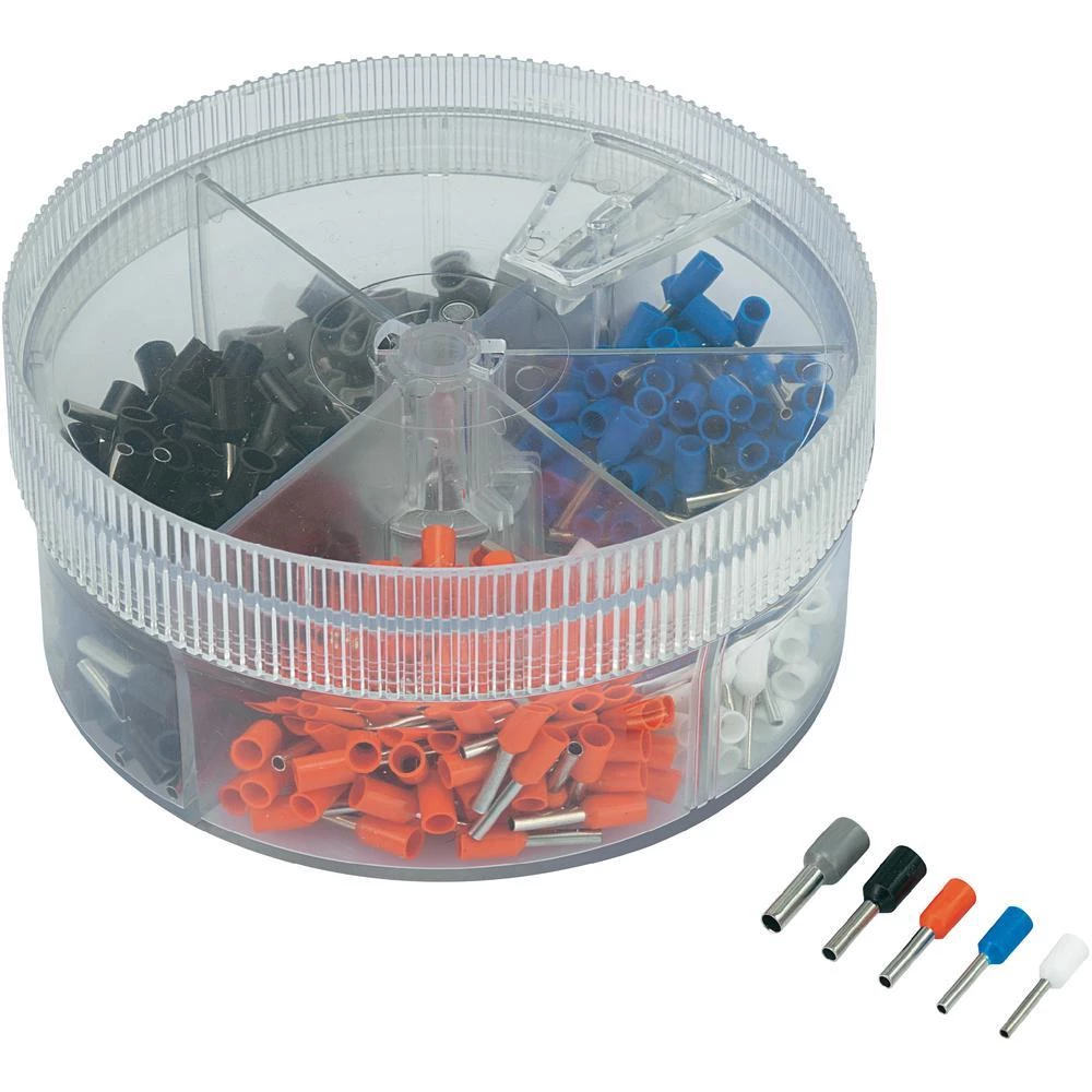 Set kabelskih završetaka 93014c617 Conrad presjek: 0.5 mm - 2.5 mm bijela, plava slika