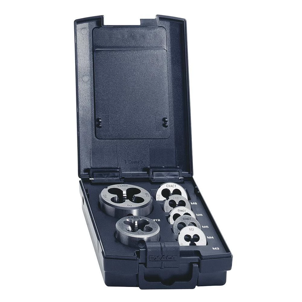 Set nareznica, 7-delni komplet HSS Exact 03751 metrički navoj M3, M4, M5, M6, M8, M10, M12 slika