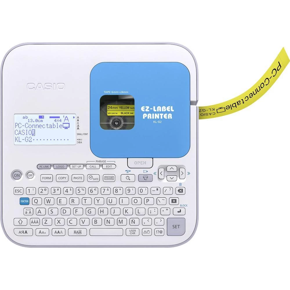 Uređaj za označavanje KL-G2 Casio Labelprinter za trake: XR 6 mm, 9 mm, 12 mm, 18 mm, 24 mm slika