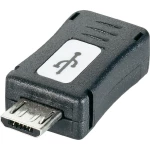 USB 2.0 adapter Renkforce [1x USB 2.0 utikač Micro-B - 1x USB 2.0 utičnica Mini-B] crna