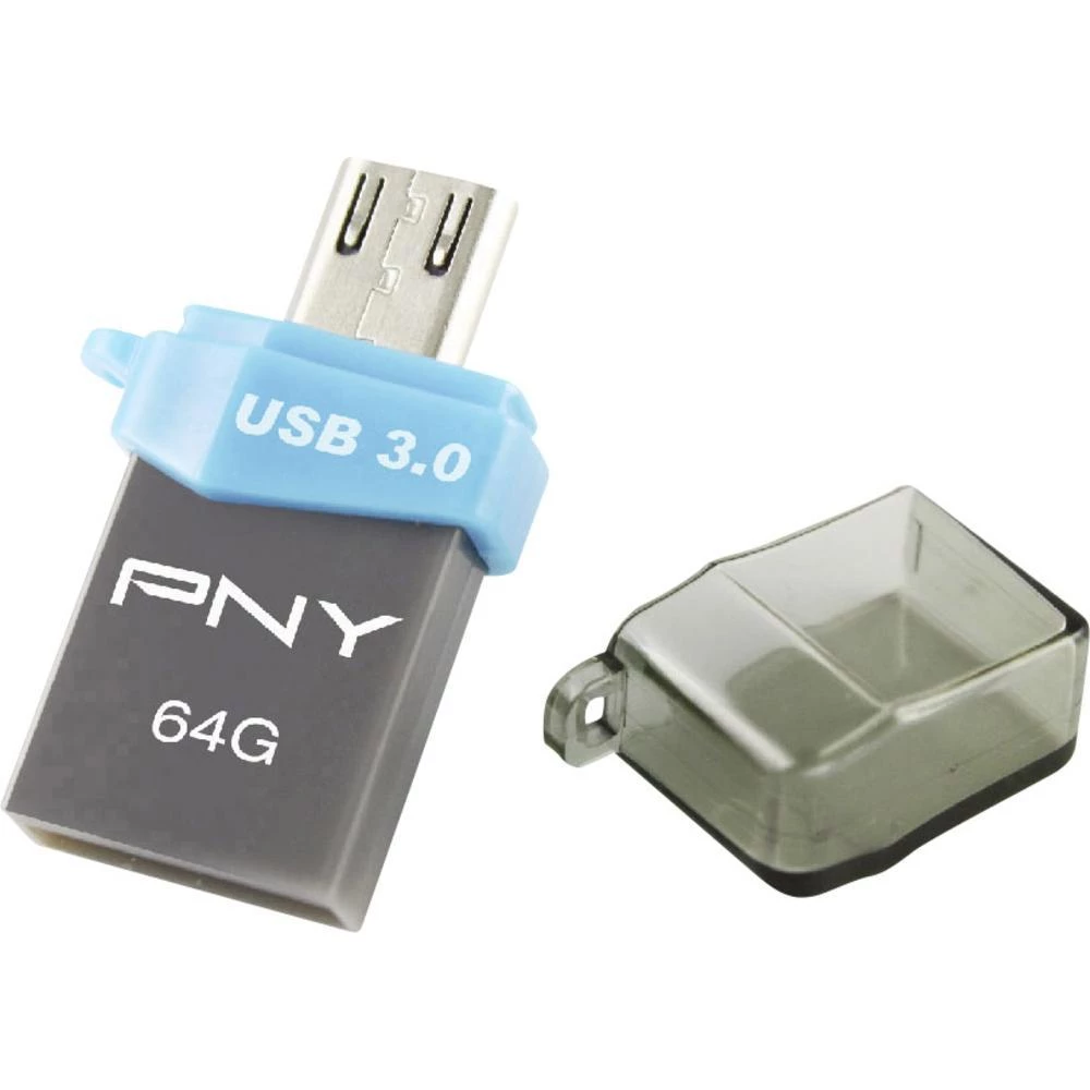 USB čitač memorijskih kartica za pametne telefone/tablet računala PNY Duo-Link OU3 64 GB USB 3.0, Micro USB 2.0 slika