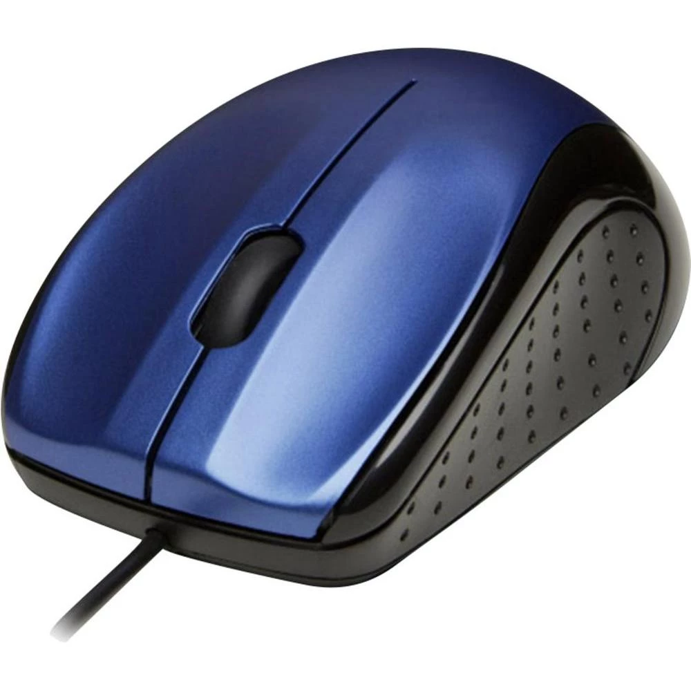 USB optički miš V7 Videoseven LED plava-crna slika