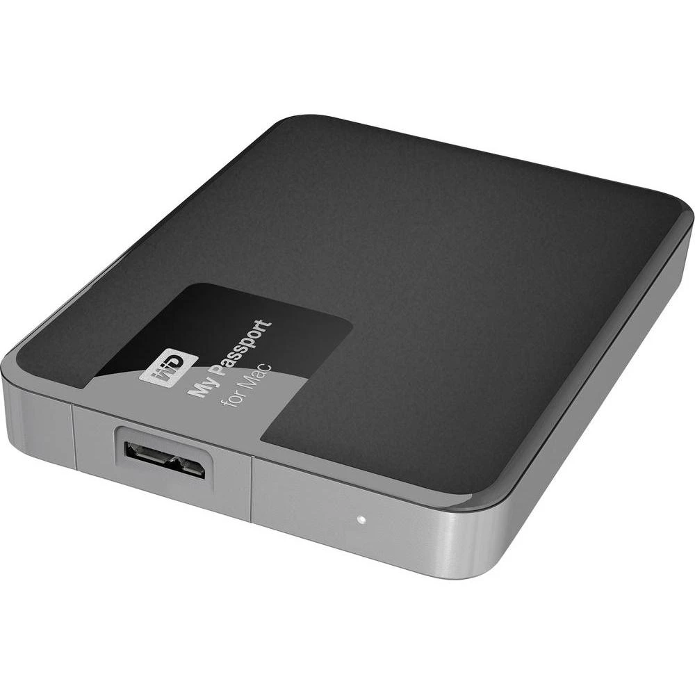Vanjski Apple Mac tvrdi disk 6.35 cm (2.5 ) 2 TB Western Digital My Passport® for Mac crne boje/srebrne boje USB 3.0 slika