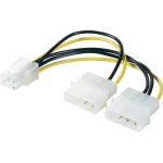 Y-kabel za napajanje [1x ATX-utikač 6 polni - 2x IDE-utikač 4 polni] 0.15 m žuto-crne boje, renkforce