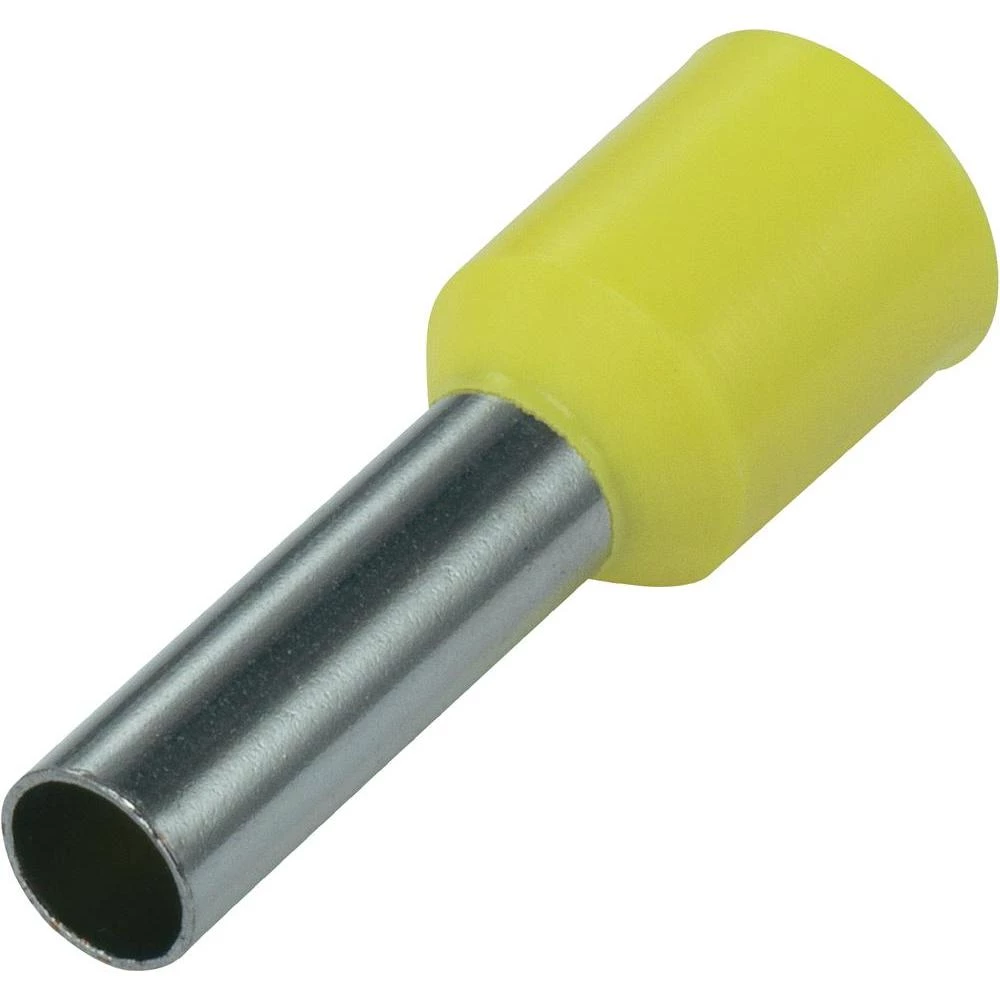 Kabelski završetak 93015c25 Conrad presjek: 6 mm - 12 mm djelomično izolirani, žuta 100 komada slika