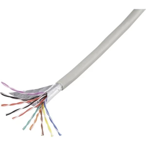 Telefonski kabel J-Y(ST)Y 93030c270 Conrad 10 x 2 x 0.28 mm, siva, 25 m slika