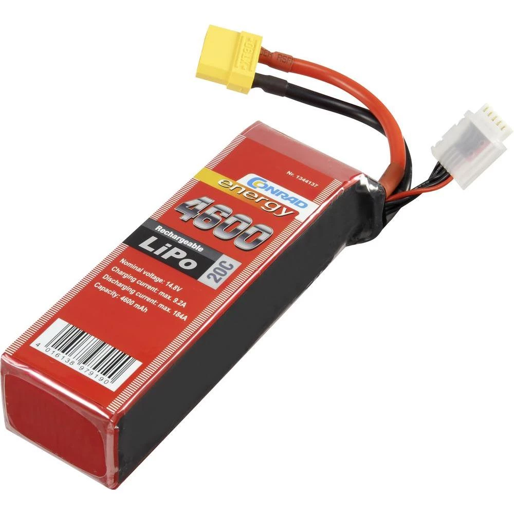Modellbau-akumulatorski paket (LiPo) 14.8 V 4600 mAh 20 C Conrad energy Stick XT90 slika