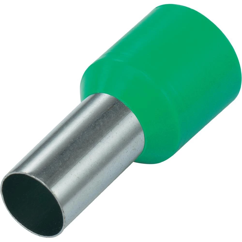 Kabelski završetak 93015c30 Conrad presjek: 16 mm - 12 mm djelomično izolirani, zelena 100 komada slika