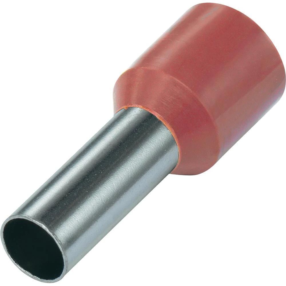 Kabelski završetak 93015c35 Conrad presjek: 10 mm - 12 mm djelomično izolirani, crvena 100 komada slika