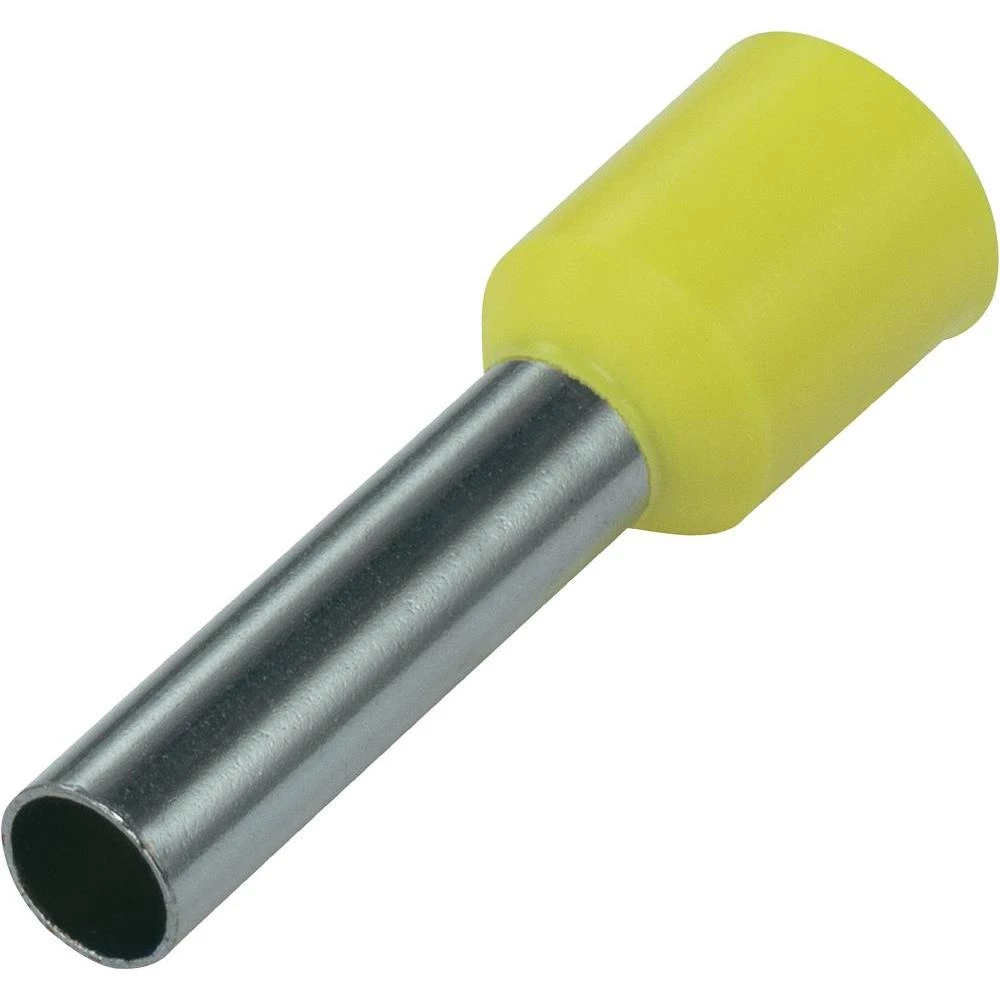 Kabelski završetak 93015c39 Conrad presjek: 6 mm - 12 mm djelomično izolirani, žuta 100 komada slika