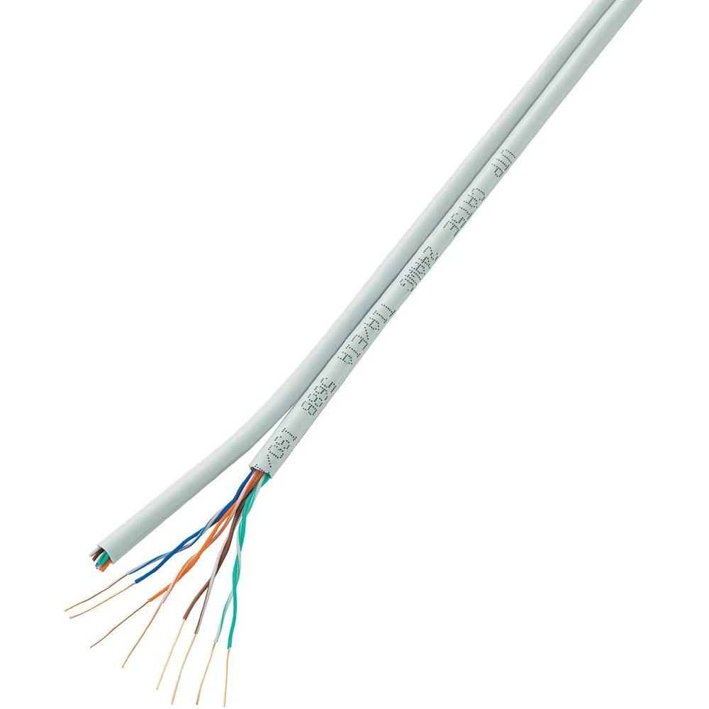 Mrežni kabel CAT 5e H21204C8 Conrad U/UTP 8 x 2 x 0.196 mm, bijela, 100 m slika