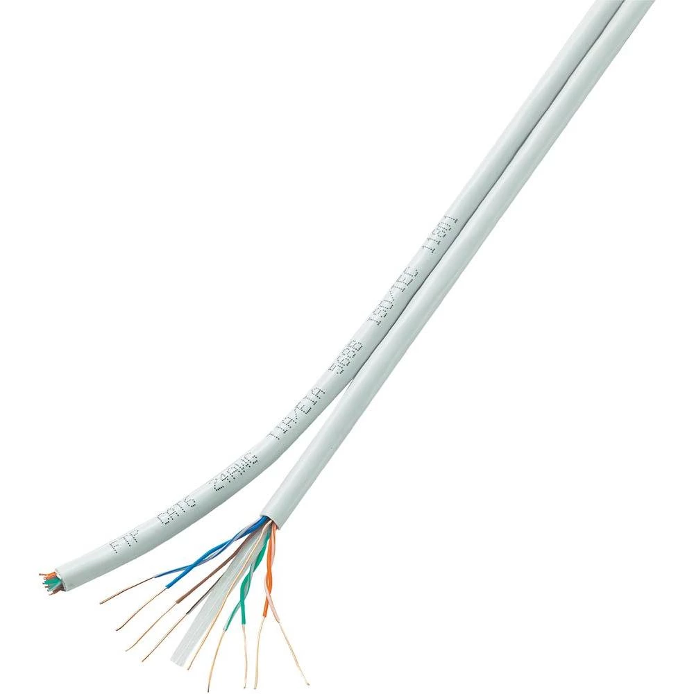 Mrežni kabel CAT 6 H21204C20 Conrad U/UTP 8 x 2 x 0.196 mm, bijela, 100 m slika