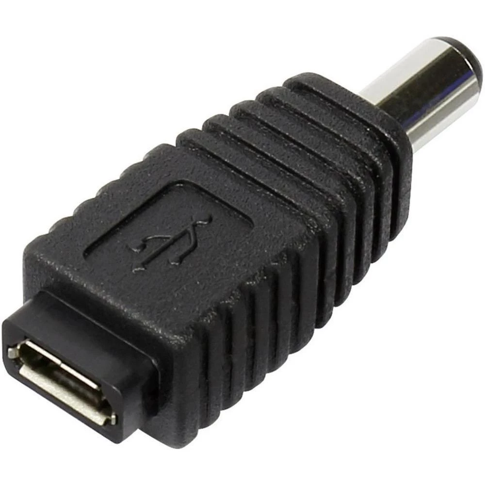 Niskonaponski adapter Conrad niskonaponski utikač - USB 2.0 utičnica mikro B 5 mm 2.1 mm 1 komad slika