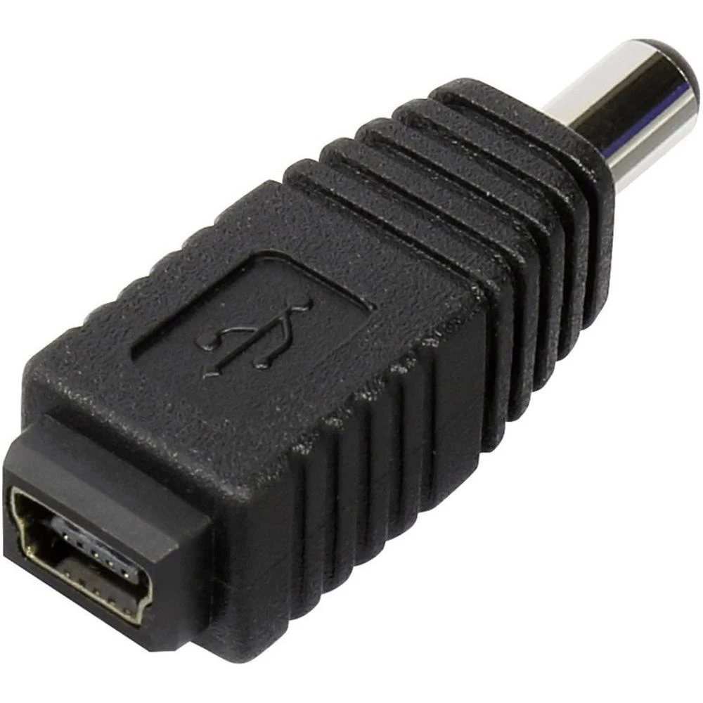 Niskonaponski adapter Conrad niskonaponski utikač - USB 2.0 utičnica mini B 5 mm 2.1 mm 1 komad slika