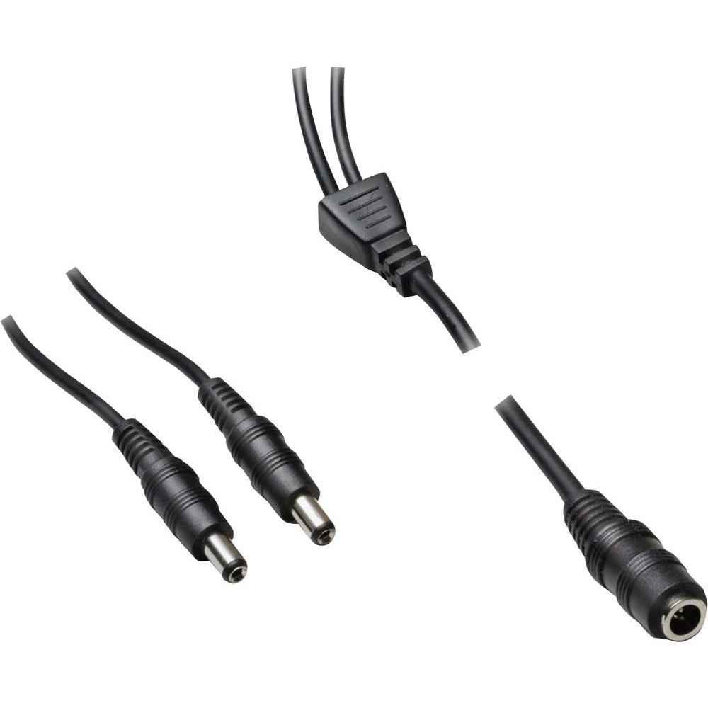Niskonaponski priključni kabel, niskonaponski utikač - niskonaponska utičnica 5.5 mm 2.1 mm BKL Electronic 1.10 m 1 kom. slika