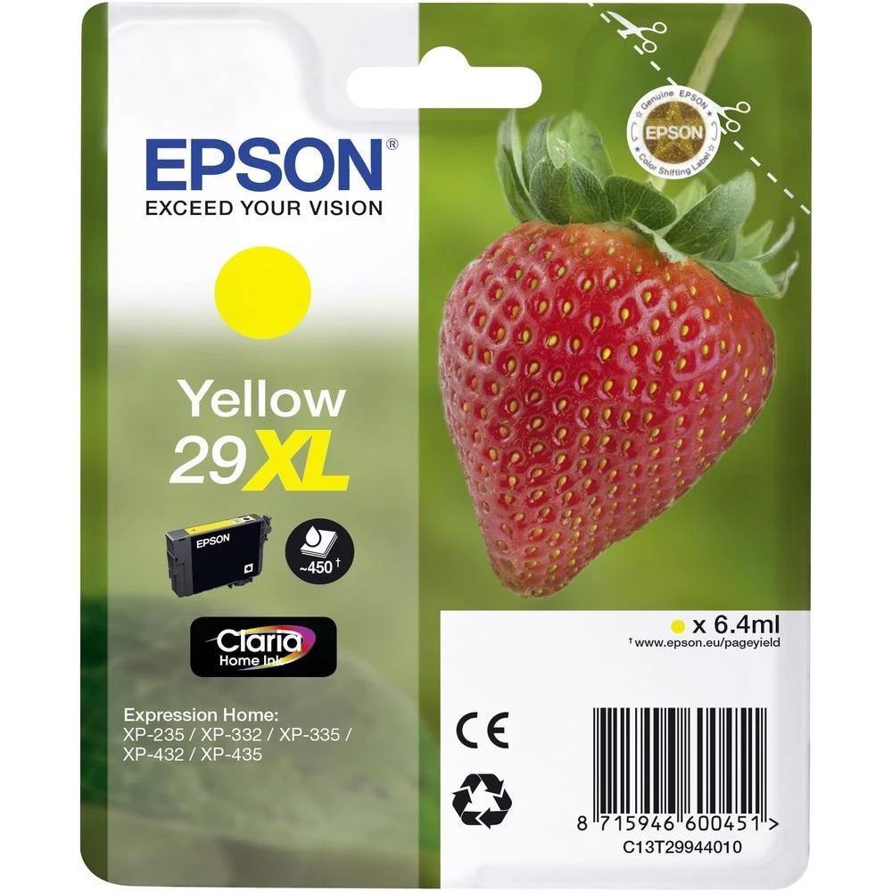 Originalna patrona za pisače Epson T2994, 29XL žuta slika