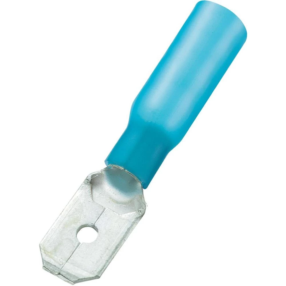 Plosnati utikač sa skupljajućom cjevčicom 93014c258 Conrad širina: 6.4 mm deblji slika