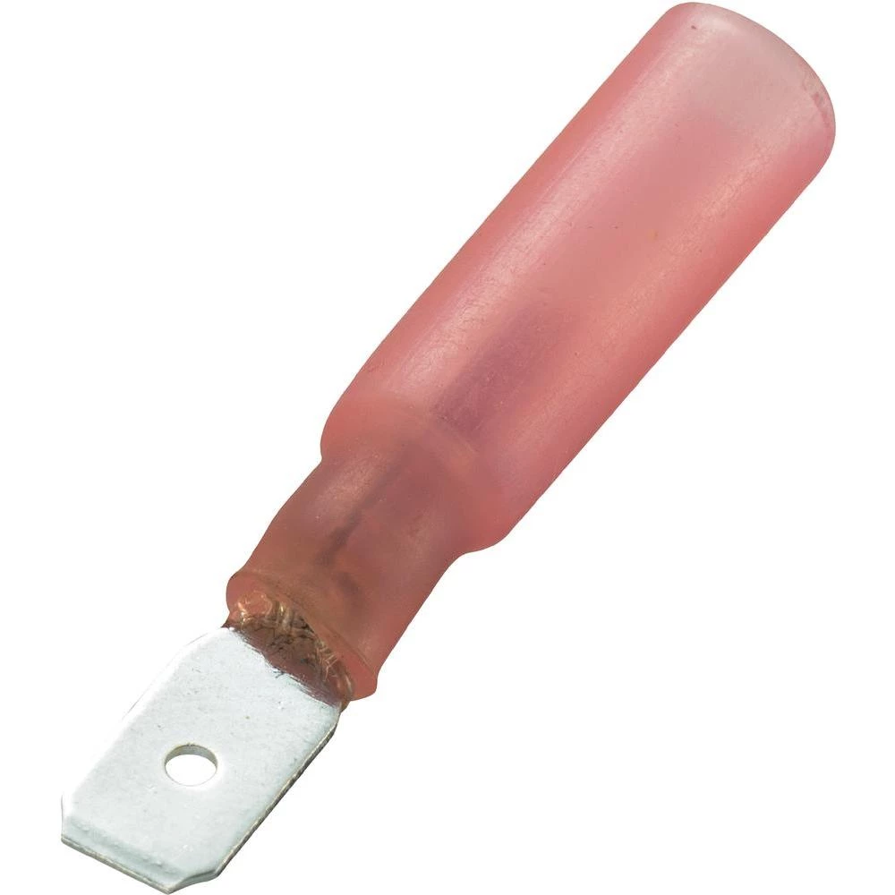 Plosnati utikač sa skupljajućom cjevčicom 93014c487 Conrad širina: 4.8 mm deblji slika