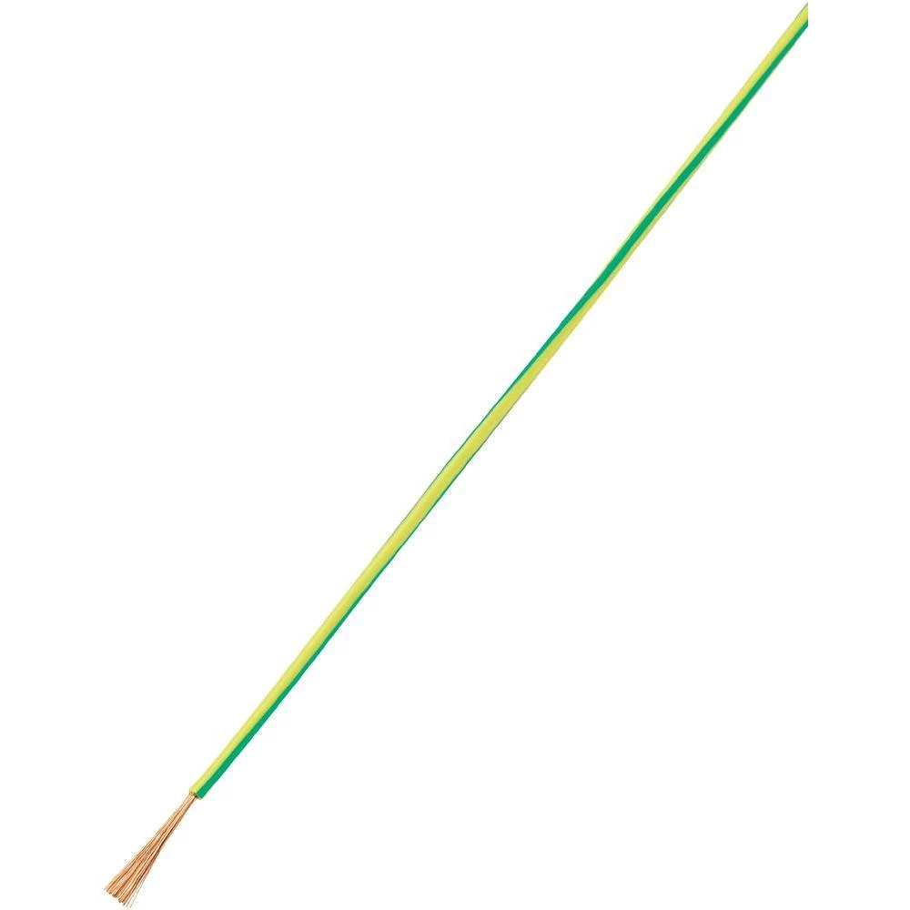 Prepleteni vod LiFY 93030c76 Conrad 1 x 0.25 mm zelena-žuta 10 m slika