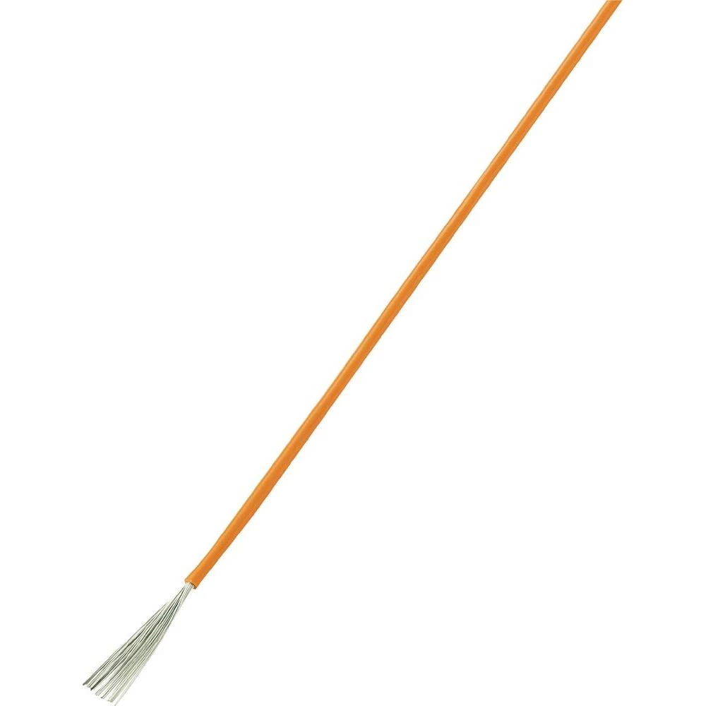 Prepleteni vod LiY SH1998C466 Conrad 1 x 1.50 mm narančasta 10 m slika