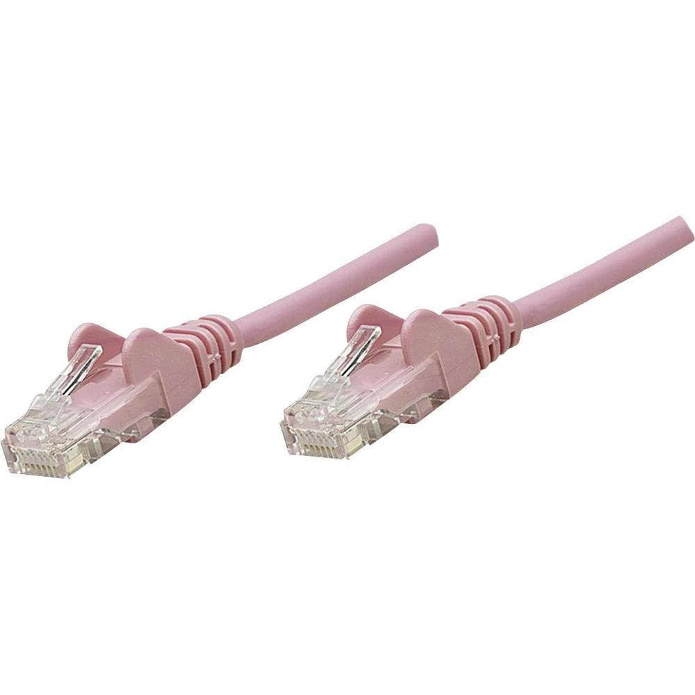 RJ45 mrežni priključni kabel CAT 5e F/UTP [1x RJ45-utikač - 1x RJ45-utikač] 0.50 m ružičasti, Intellinet slika