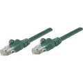 RJ45 mrežni priključni kabel CAT 6 S/FTP [1x RJ45-utikač - 1x RJ45-utikač] 0.50 m zeleni, pozlaćeni kontakti, Intellinet slika