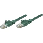 RJ45 mrežni priključni kabel CAT 6 S/FTP [1x RJ45-utikač - 1x RJ45-utikač] 0.50 m zeleni, pozlaćeni kontakti, Intellinet