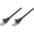 RJ45 mrežni priključni kabel CAT 6 S/FTP [1x RJ45-utikač - 1x RJ45-utikač] 15 m crni, pozlaćeni kontakti, Intellinet slika
