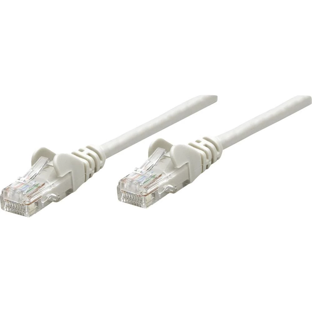 RJ45 mrežni priključni kabel CAT 6 S/FTP [1x RJ45-utikač - 1x RJ45-utikač] 5 m sivi, pozlaćeni kontakti, Intellinet slika