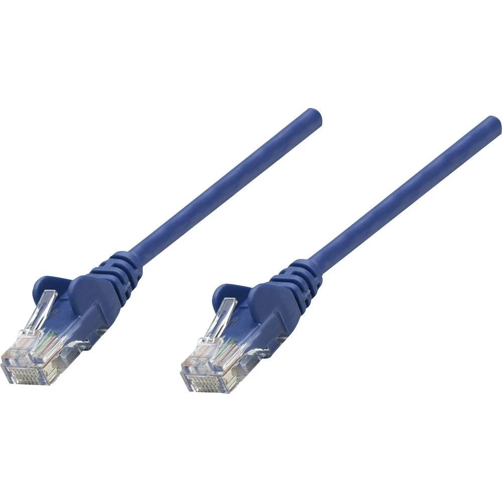 RJ45 mrežni priključni kabel CAT 6A S/FTP [1x RJ45-utikač - 1x RJ45-utikač] 10 m plavi, Intellinet slika