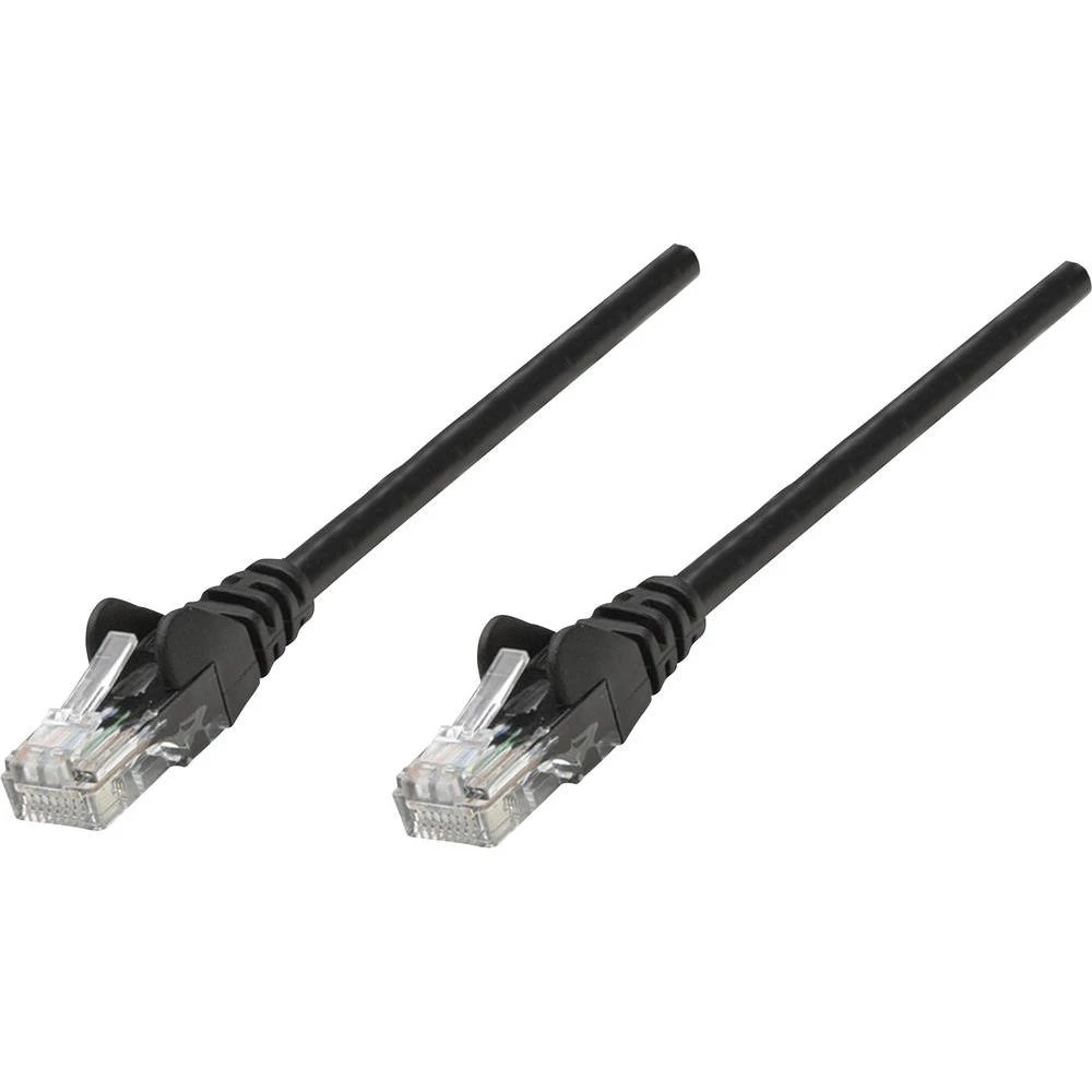 RJ45 mrežni priključni kabel CAT 6A S/FTP [1x RJ45-utikač - 1x RJ45-utikač] 2 m crni, Intellinet slika